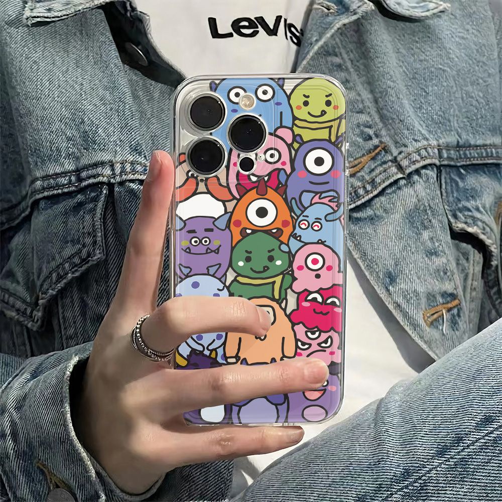 ✅Ốp Điện Thoại Mềm Chống Sốc Hình Động Vật Cho iPhone1214pro CR3K 7813Plus11Max6In 6In