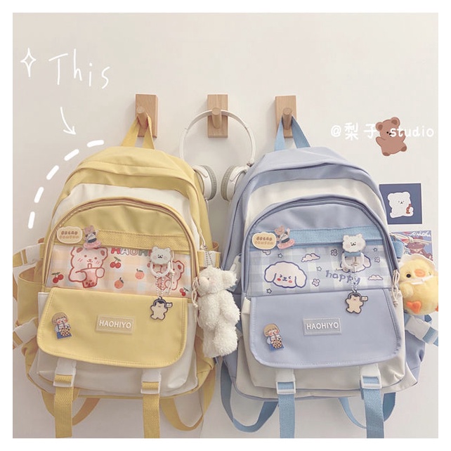 Ba Lô Học Sinh Phong Cách Hàn Quốc Dễ Thương Xinh Xắn Dành Cho Nữ