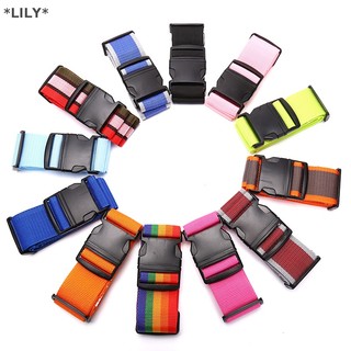 Lily 2m cầu vồng mật khẩu khóa đóng gói túi hành lý với dây đeo hành lý 3 chữ số uuu