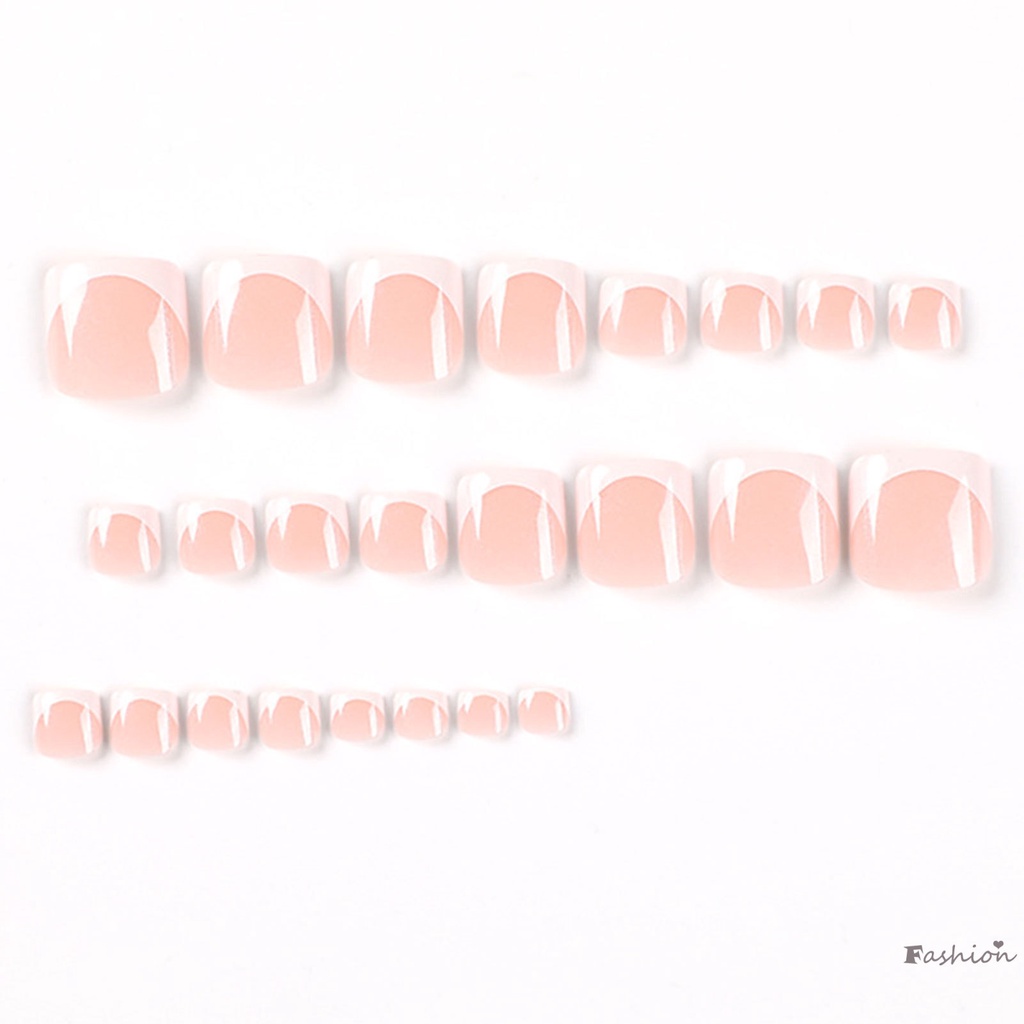 Móng Chân Giả Siêu Mỏng Thoáng Khí Đính Kim Tuyến Lấp Lánh Kiểu Pháp