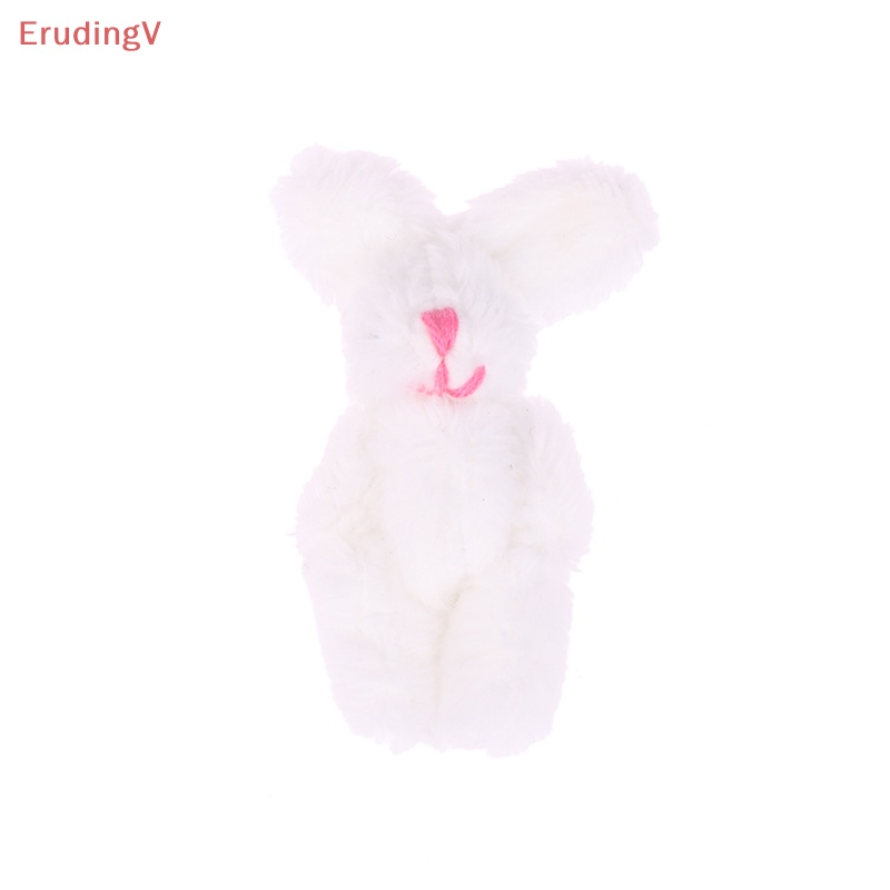 Thỏ Nhồi Bông Mềm Mại 5.5CM Treo Móc Khóa / Ba Lô / Móc Khóa Trang Trí Nhà Búp Bê