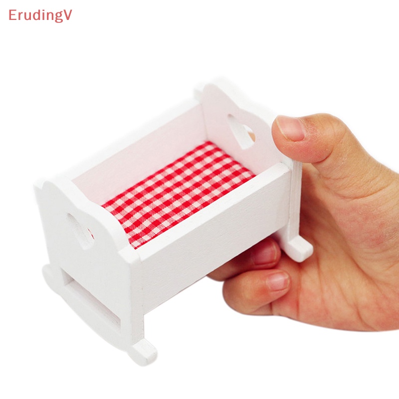 Mô Hình Nôi Em Bé Trang Trí Nhà Búp Bê Tỉ Lệ 1: 12