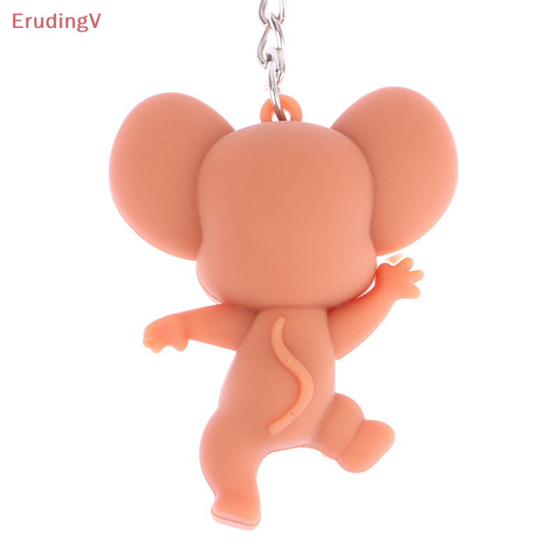 [ErudingV] Móc Chìa Khóa / Túi Xách Bằng Nhựa Resin Hình Mèo / Chuột Hoạt Hình Dễ Thương