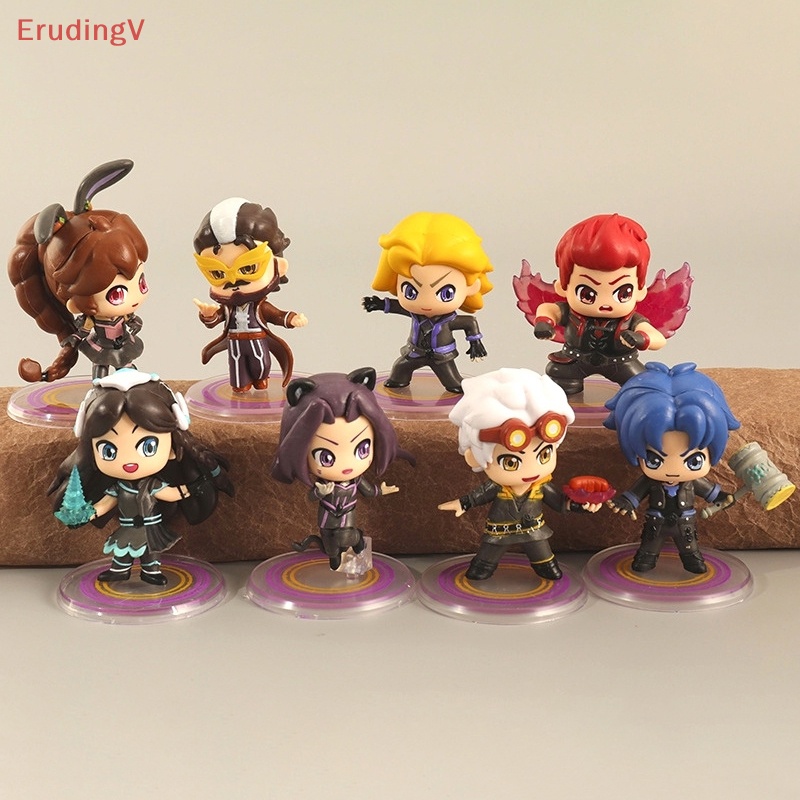 [ErudingV] Set 8 Mô Hình Búp Bê Anime Douluo Mainland Trang Trí Để Bàn / Xe Hơi / Nhà Cửa [Mới]