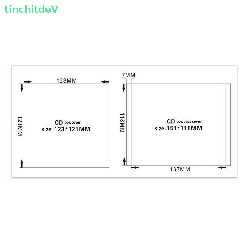 Hộp Đựng Đĩa CD Bằng Nhựa PP Đáy Trong Suốt Dung Tích 1-2