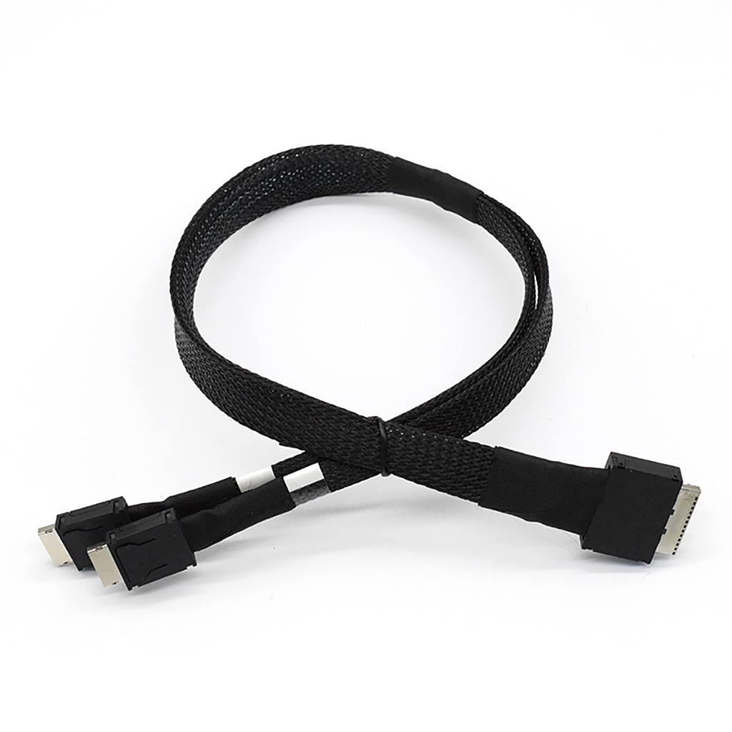 Dây Cáp Truyền Dữ Liệu XT-XINTE Cho OCUlink Mini SAS SFF 8611 8I Sang SFF 8611 4I * 2 Server 50cm SFF-8611