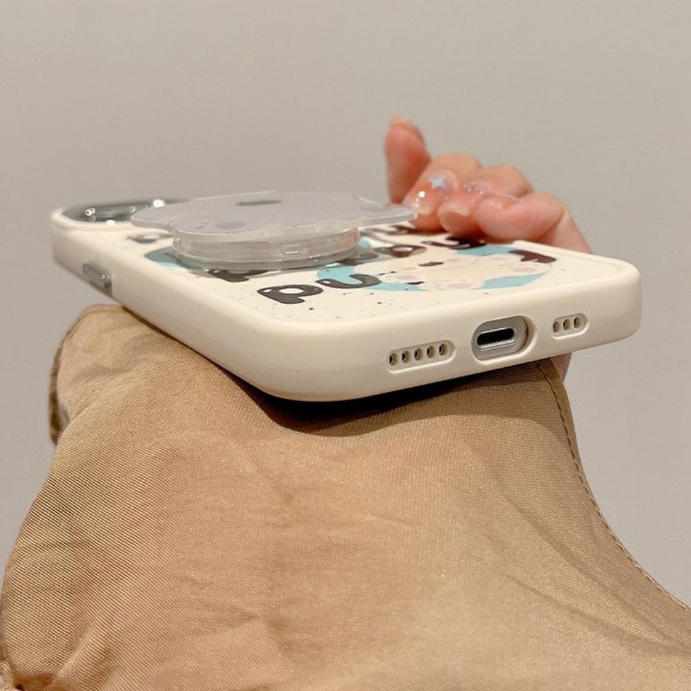 Ốp Điện Thoại TPU Mềm Chống Sốc Có Giá Đỡ Hình Gấu Koala Cho IPhone 14 Pro Max 13 12 11 Pro Max