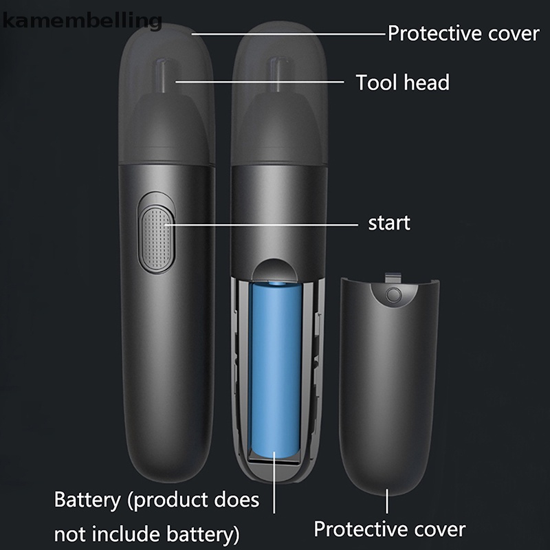 Kamembelling 1 Máy Tỉa Lông Mày / Tai / Mũi Chạy Điện Tiện Dụng Cho Nam