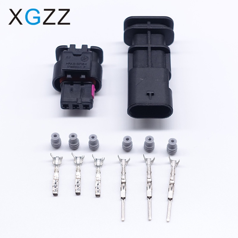 Đầu Nối Dây Điện 3 Chấu Tự Động Chống Nước Và Con Dấu Mối Nối Tycoamp 3 pin 1718653Phụ Kiện Chuyên D