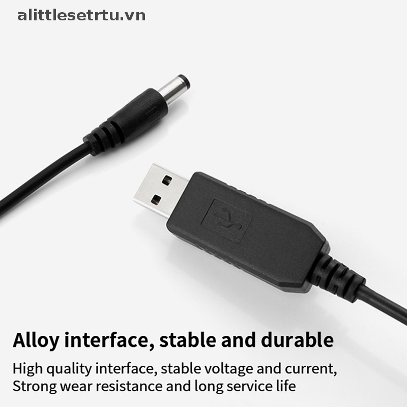 1 Dây Cáp 2.1 X 5.5Mm USB DC 5V Sang 9V 12V Cho Mô Đun Tăng Áp USB