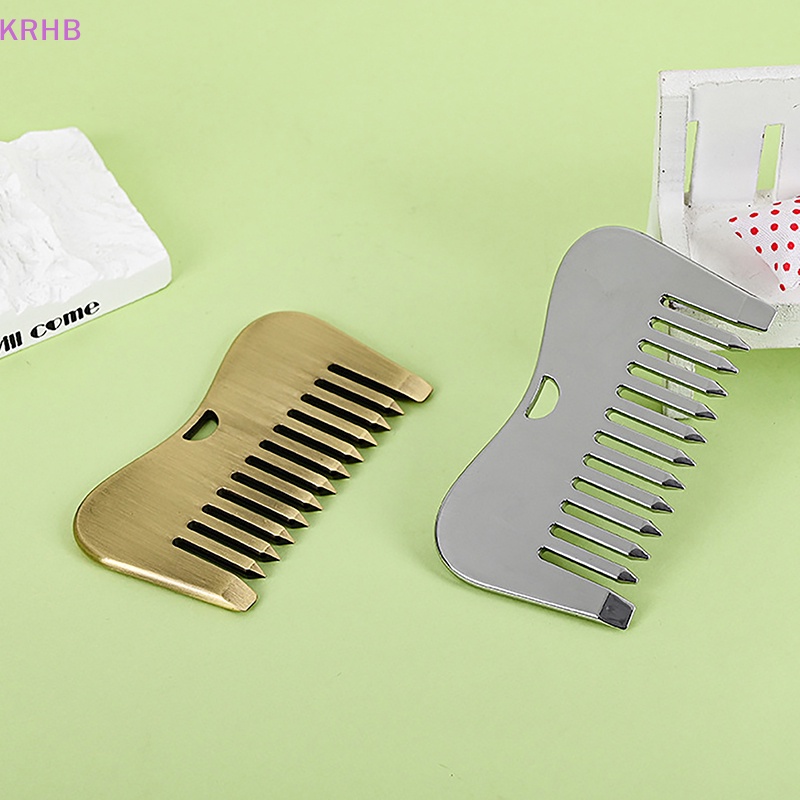 Lược Chải Mát Xa Chăm Sóc Da Mặt Bằng Thép Không Gỉ Tiện Dụng Mới