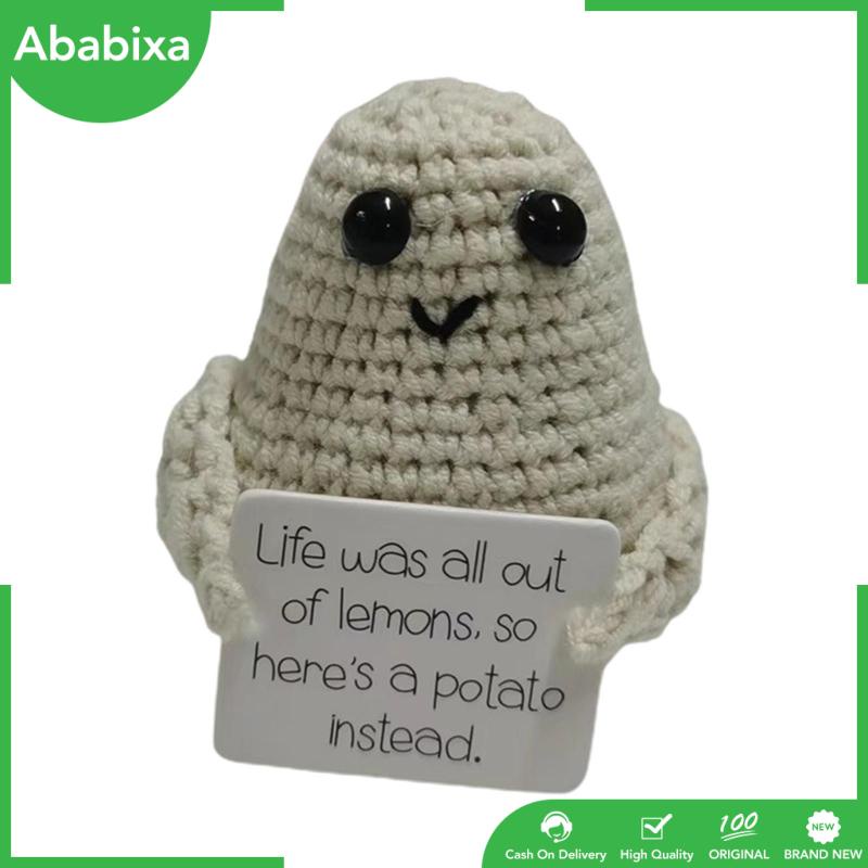 Búp Bê Đan Len Hình Khoai Tây Chiên [Ababixa] Dễ Thương Vui Nhộn Làm Quà Tặng Cho Xe Hơi / Văn Phòng / Bàn Làm Việc