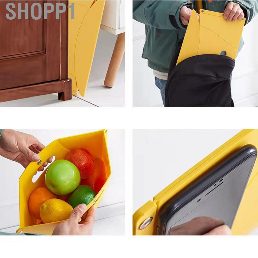 Shopp1 Outdoor Folding Stool Portable Plastic Camping Fishing Low Chair for Travel Train Yellow L