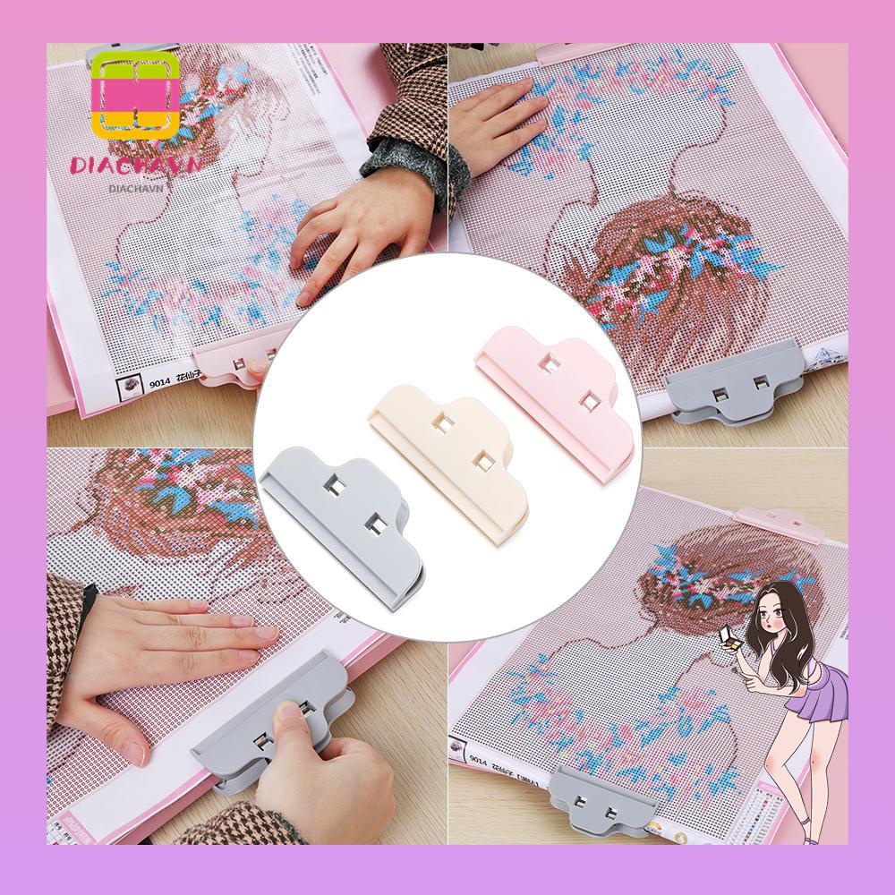 Set 2 Kẹp Niêm Phong Vải Thêu Tranh Chữ Thập DIY