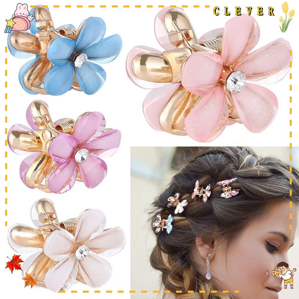 Bộ 10 Bông Hoa|Kẹp TóC PhốI Nơ ThờI Trang Cho Nữ|Băng Đô Cài Tóc Đính Hoa