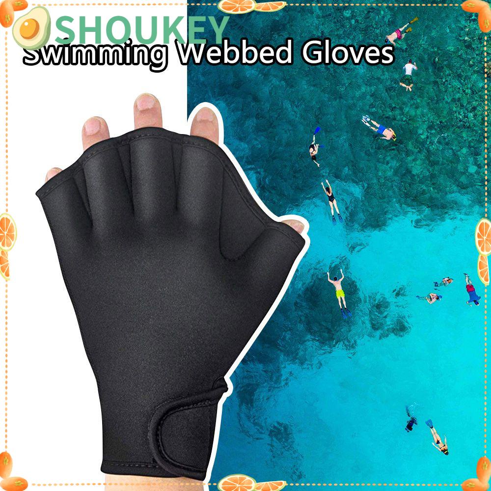 SHOUHOU Găng Tay Bơi Lội Có Màng Chống Thấm Nước Dành Cho Trẻ Em Và Người Lớn