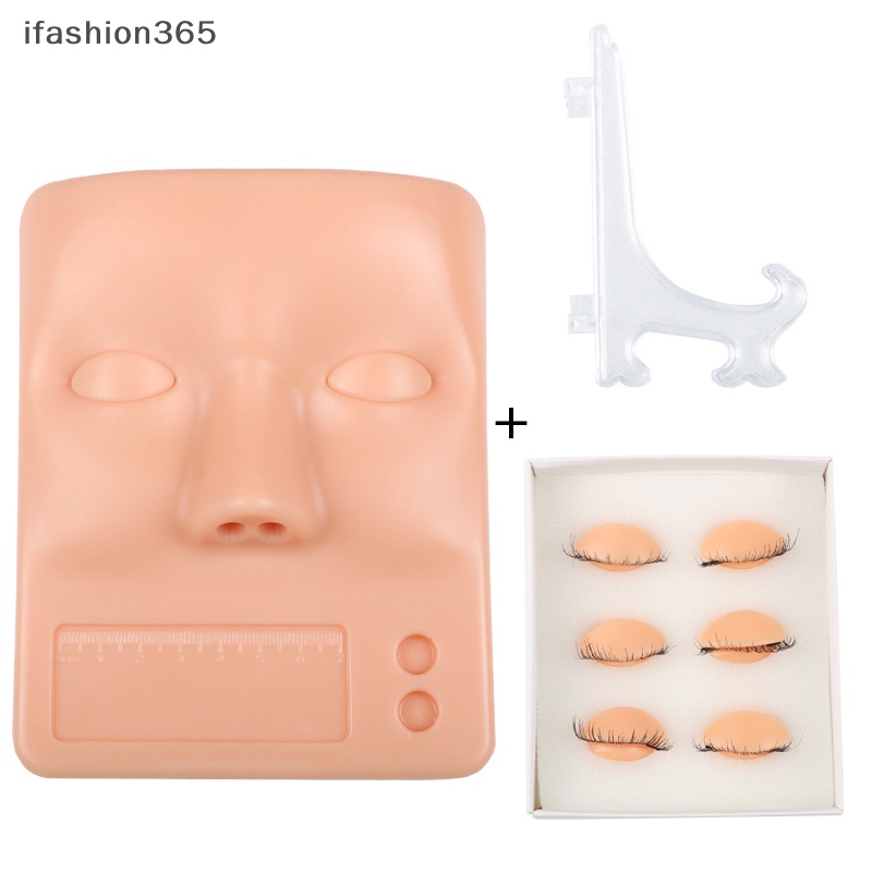 Đầu Ma Nơ Canh Silicon Luyện Tập Nối Mi Có Thể Tháo Rời ifashion365