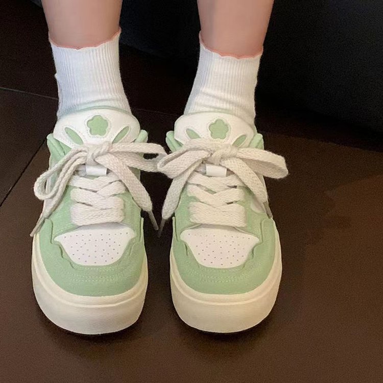 Giày Thể Thao Mũi Tròn Phong Cách Hàn Quốc Thời Trang Mới Cho Nữ