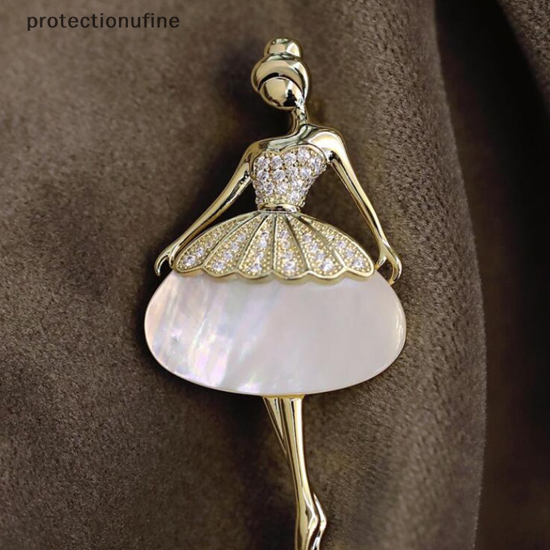 Ghim Cài Áo PR3VN Hình Vũ Công Ballet Đính Đá Pha Lê Dễ Thương Cho Nữ