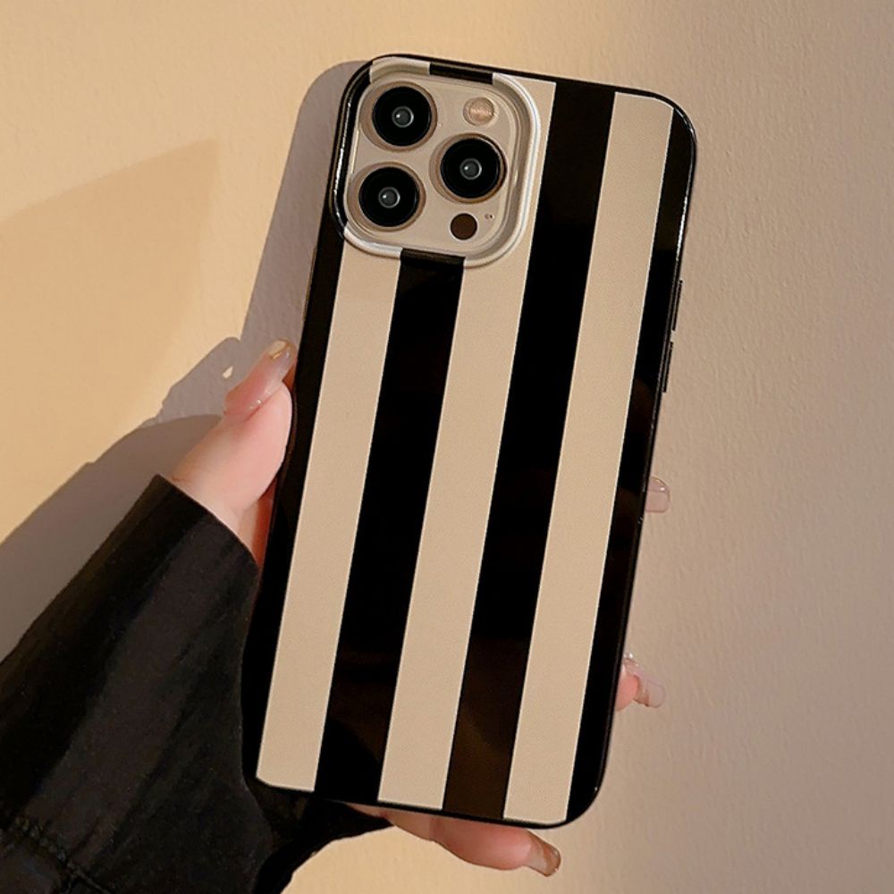 Ốp Điện Thoại TPU Mềm Chống Sốc Họa Tiết Kẻ Sọc Đơn Giản Cho IPhone 14 Pro Max 13 12 11 Pro Max XS XR 7 8 Plus