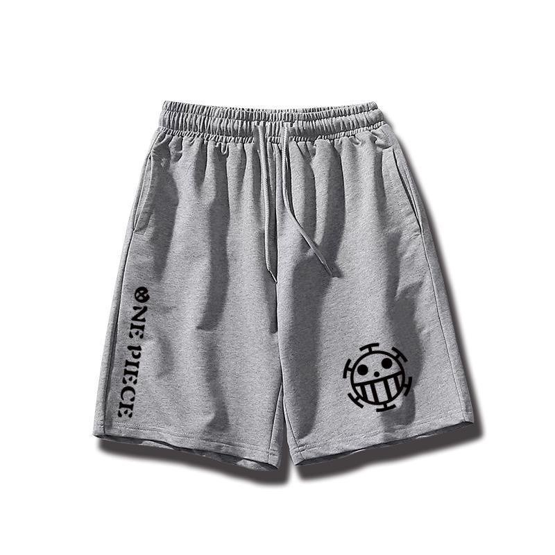 Quần Short Dáng Rộng In Hình one piece Mũ Rơm Luffy ins Siêu Hot Thời Trang Hàn Quốc