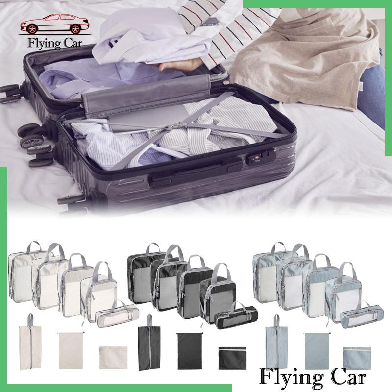 [Lzdjfmy2] 8 Khối Lập Phương Đóng Gói Thông Thoáng Cho Ba Lô Đi Làm / Kỳ Nghỉ