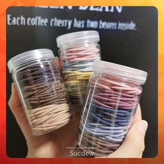 Set 10 dây buộc tóc cao su đàn hồi tốt, set cột tóc nhiều màu