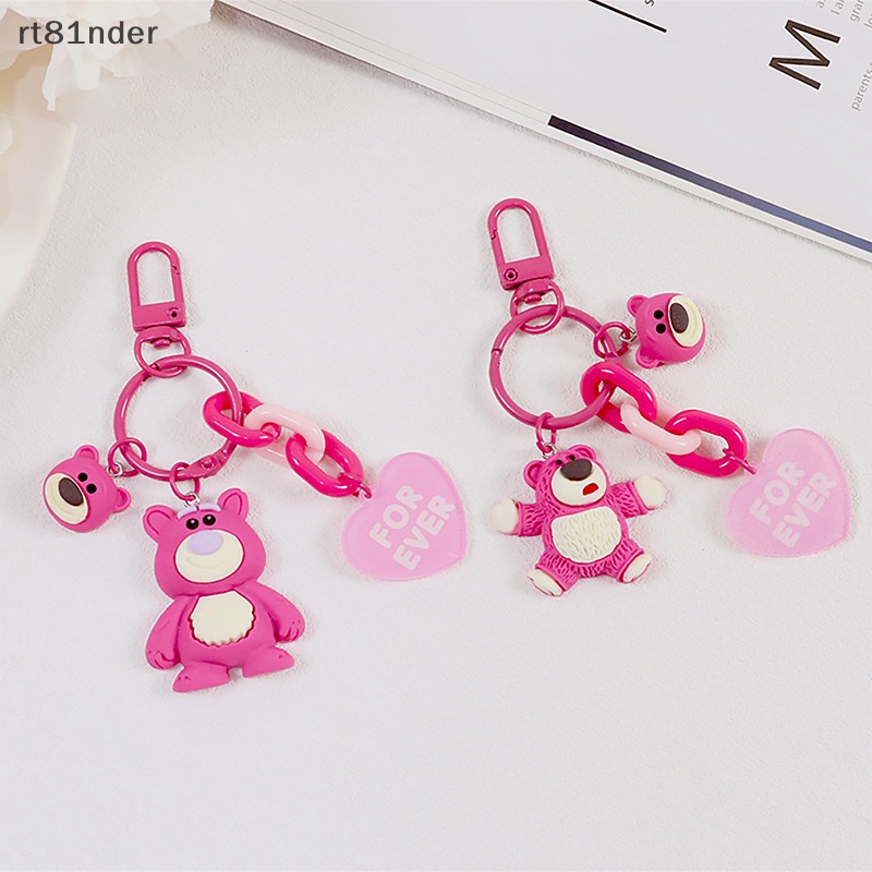 Rt Móc Khóa Hình Trái Tim Gấu Dâu Tây Đáng Yêu Dành Cho Bạn Gái n