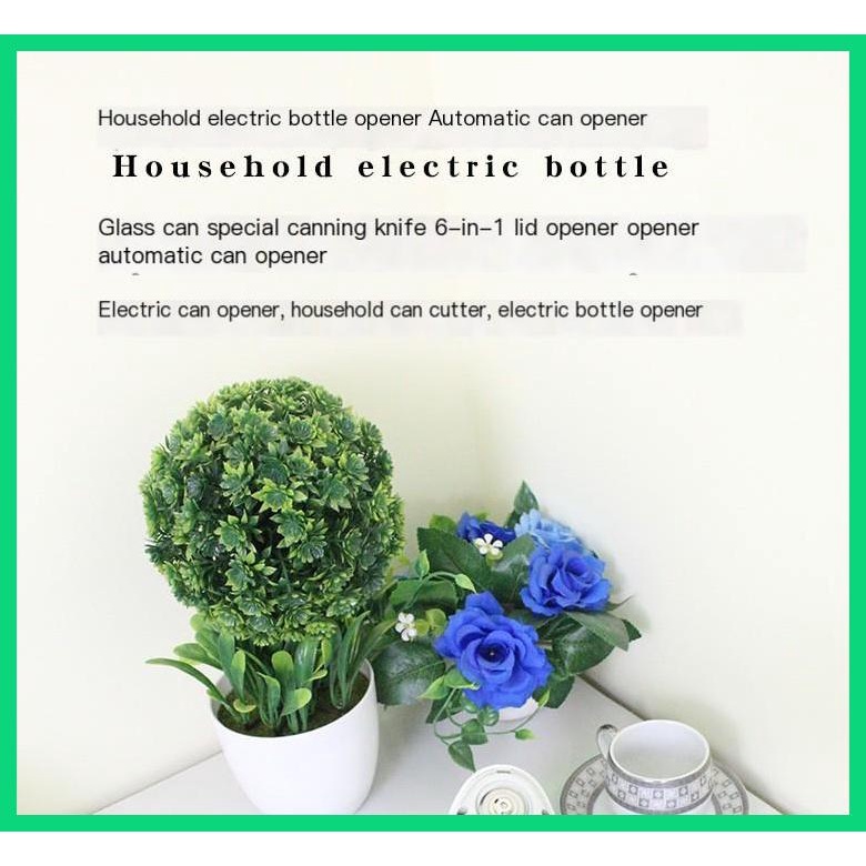 Dụng Cụ Mở Nắp Lon Tự Động Bằng Điện Sáu Trong Một Đa Năng Tiết Kiệm Không Gian Bền Và Tiện Lợi Jwvn