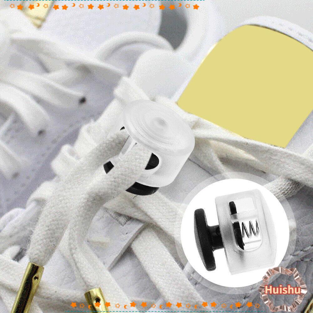 Set 50 Khóa Dây Giày Co Giãn Chống Trượt Nhiều Màu Sắc