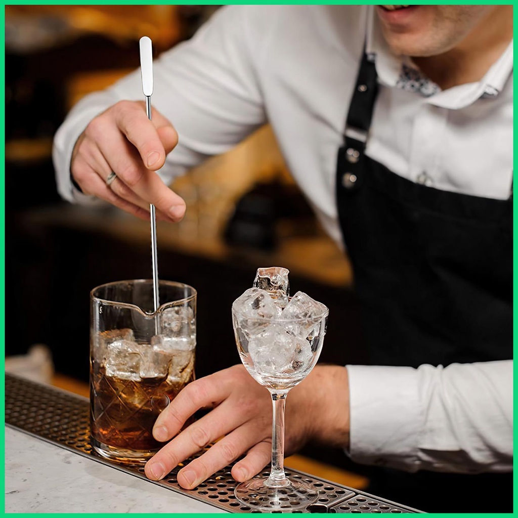 Set 10 Que Khuấy Đồ Uống Bằng Thép Không Gỉ 304