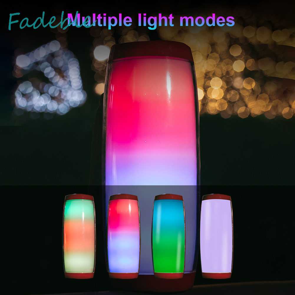 Loa Bluetooth Chống Nước Có Đèn LED Hỗ Trợ Thẻ Nhớ TF