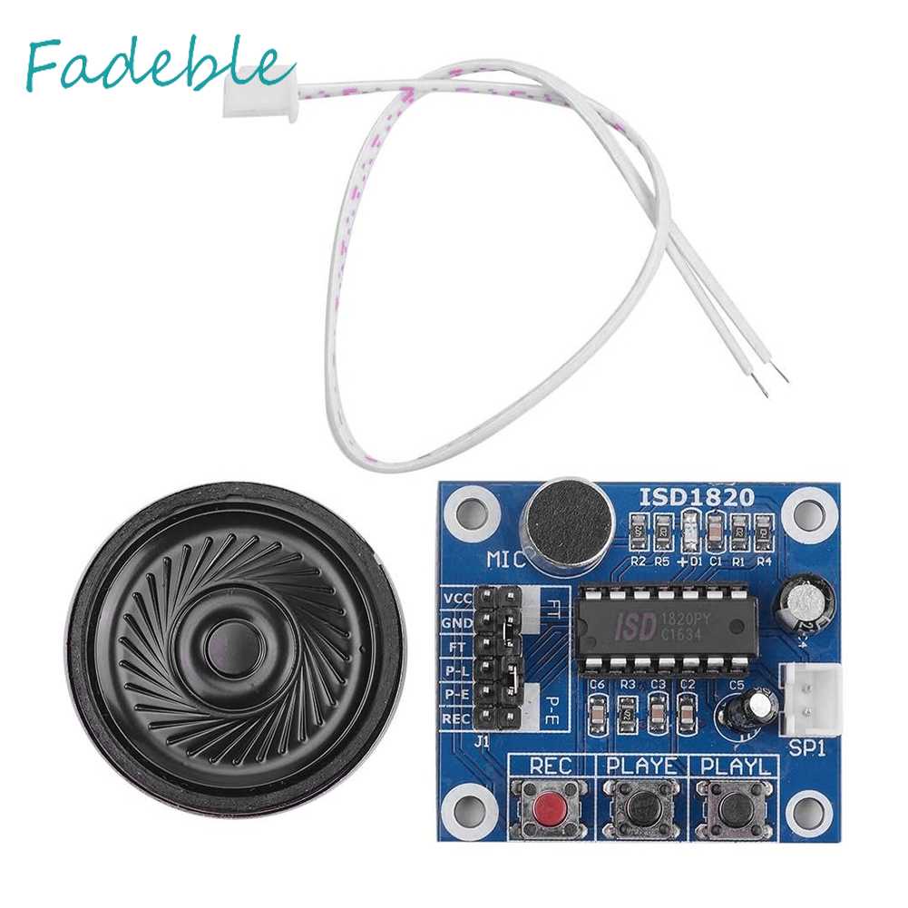 Mô Đun Ghi Âm Giọng Nói ISD1820 ISD1820 Kèm Mic Chuyên Dụng