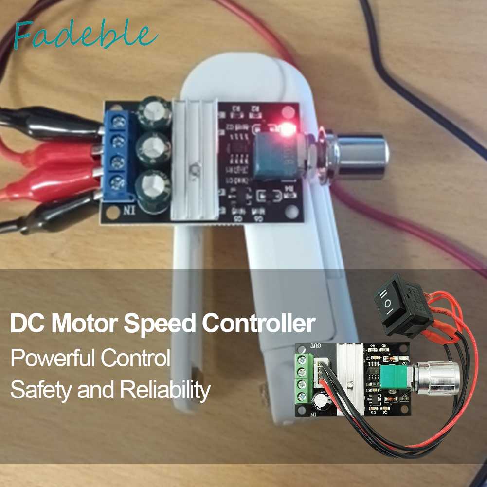 Công Tắc Điều Khiển Tốc Độ Động Cơ DC 6V 12V 24V 28V DC 3A