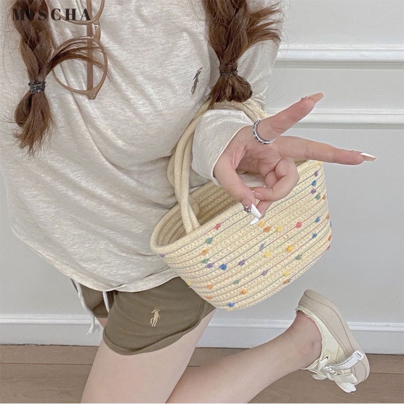 MISCHA Túi Đựng Mỹ Phẩm Bằng cotton Dệt Tay Thân Thiện Với Môi Trường Cho Nữ