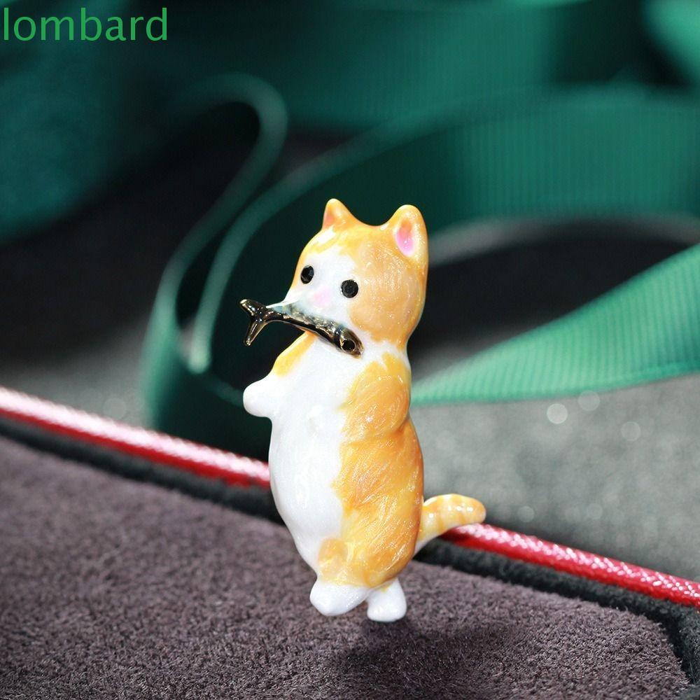 Huy Hiệu Cài Áo Bằng Hợp Kim Tráng Men Họa Tiết Hoạt Hình Động Vật Đáng Yêu