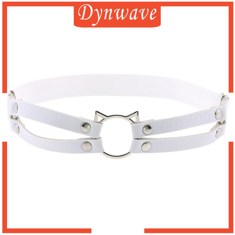 Đai Nịt Đùi Bằng Da Co Giãn Hình Mèo Phong Cách Punk Gothic Thời Trang