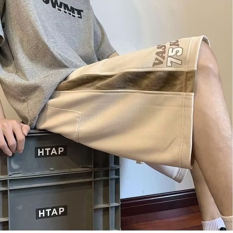 Quần Short Bóng Rổ 6 Điểm Vải Lụa Lạnh Mỏng Cao Cấp Màu Xanh Lá Đậm Phong Cách Mỹ Cỡ Lớn Thời Trang Mùa Hè Cho Nam # 7-Po