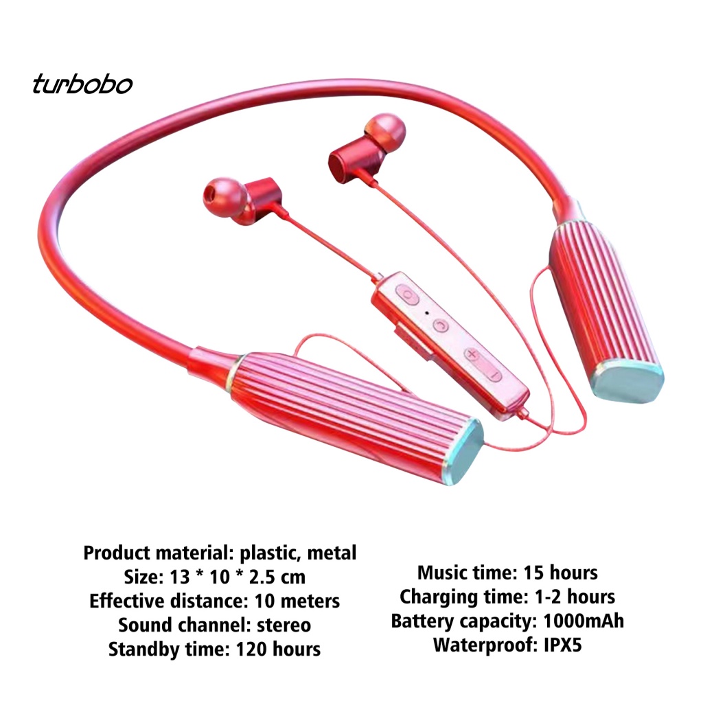 Tai Nghe Thể Thao Nhét Tai Đeo Cổ Hỗ Trợ Thẻ TF Kết Nối Bluetooth Và Phụ Kiện