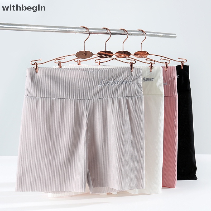 Quần Short An Toàn Lưng Cao Mỏng Thoáng Khí Không Đường May 4 Màu Tùy Chọn Thời Trang Mùa Hè Cho Nữ