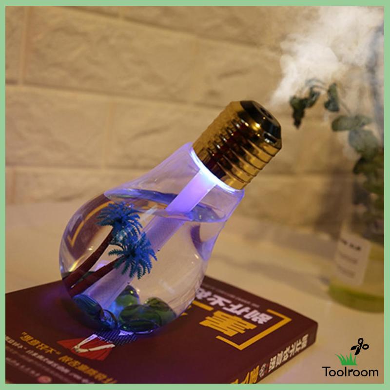 Máy Phun Sương Tạo Ẩm Mini Có Đèn LED Ban Đêm Cho Xe Hơi