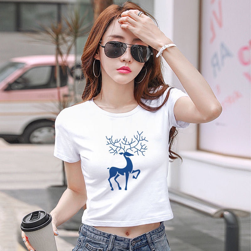 Áo Thun Croptop Baby Tee Tay Ngắn trẻ trung