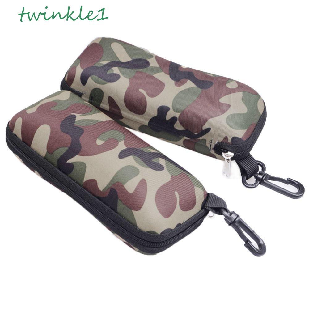 Hộp Đựng Mắt Kính Họa Tiết Rằn Ri Chống Áp Lực Có Khóa Kéo Ốp