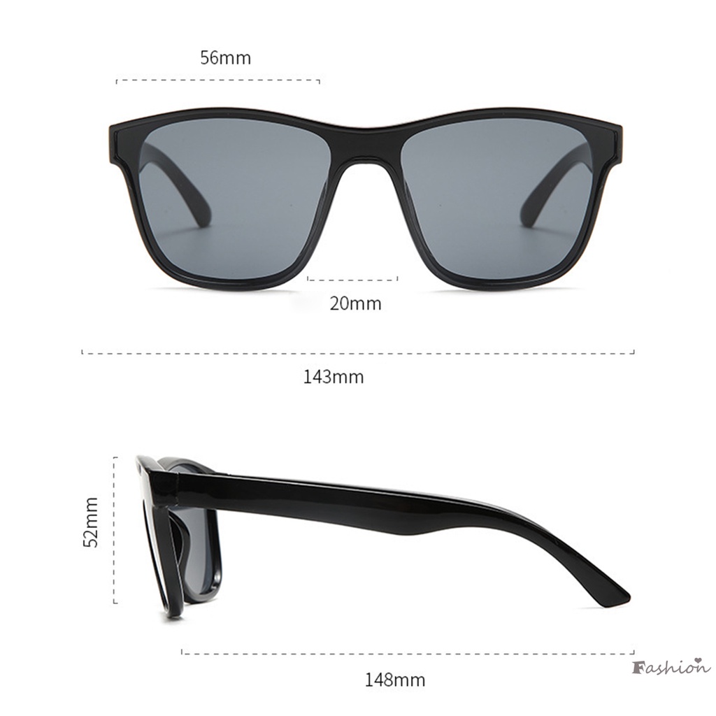 Kính Râm Nữ Gọng Lớn Tròng Trong Suốt Chống Tia UV400