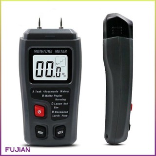 Emt01 Wood Moisture Tester Meter Wooden Floor Carton Measurement Devices Testing Tool Detector
