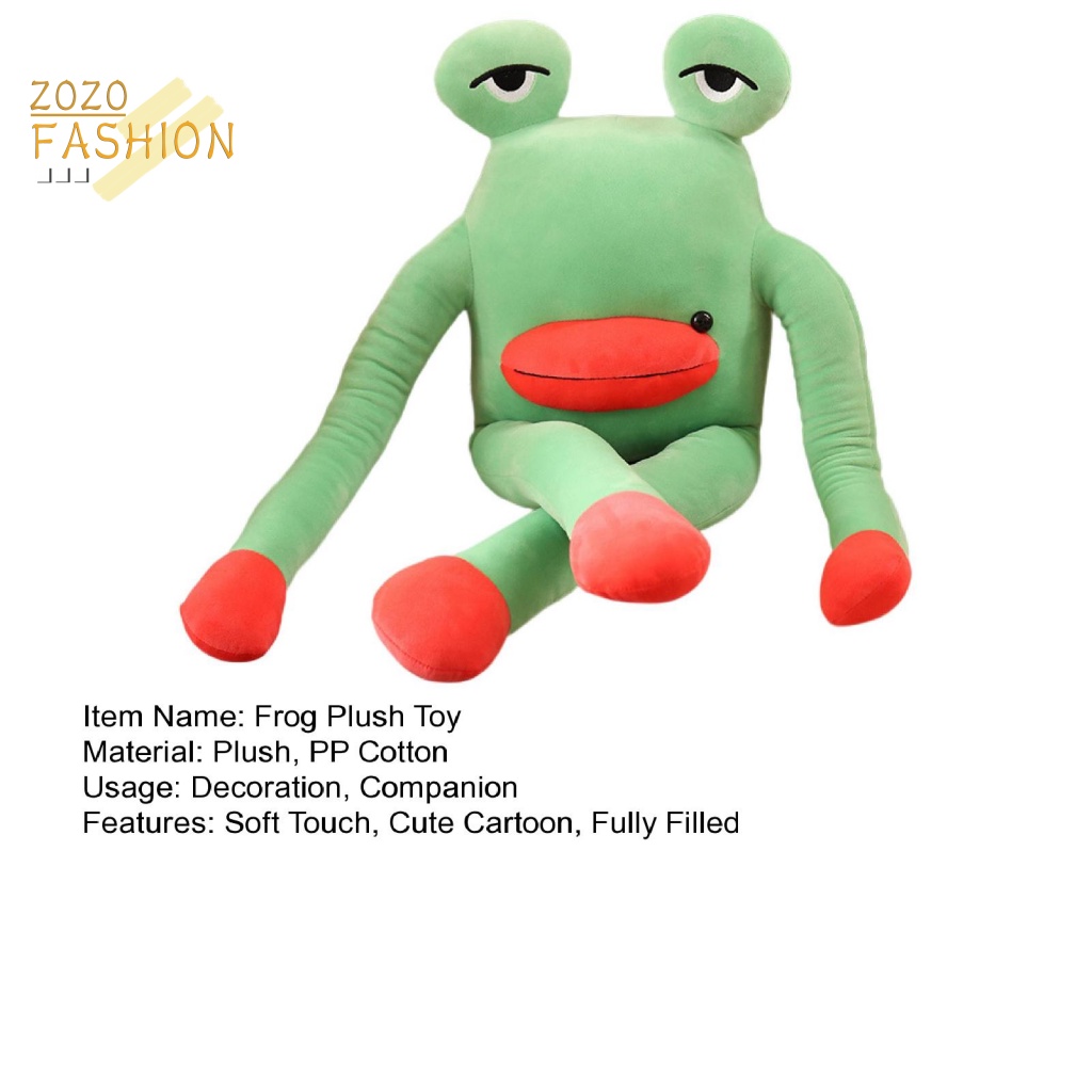 Đồ chơi nhồi bông Hình Ếch Hoạt Hình Bằng Cotton PP Mềm Mại