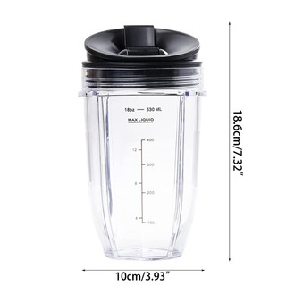 Treeling mixer container cup food blender container cup clear plastic blender container part for nutri ninja ble