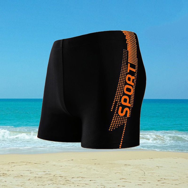 Quần bơi nam short vải dày co giãn 4 chiều thoải mái hoạt động AA7439