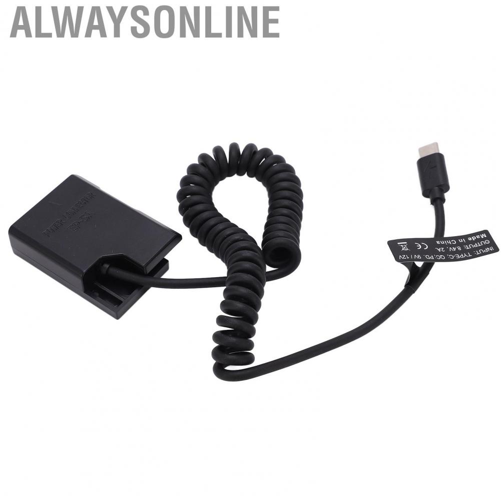 Alwaysonline Type C Power Adapter DC Coupler EN‑EL14 Dummy  For D5600 D5500