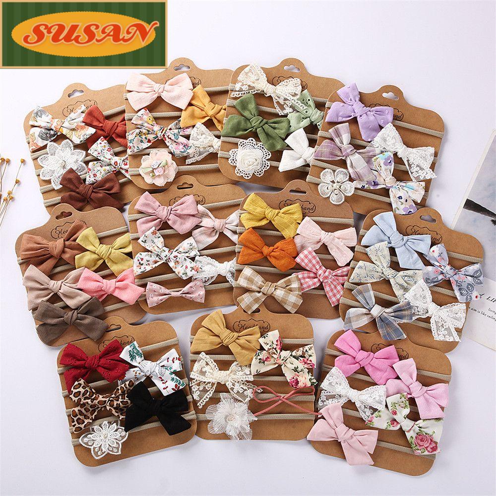 Bộ 5 Băng Đô Co Dãn Dễ Thương Cho Bé